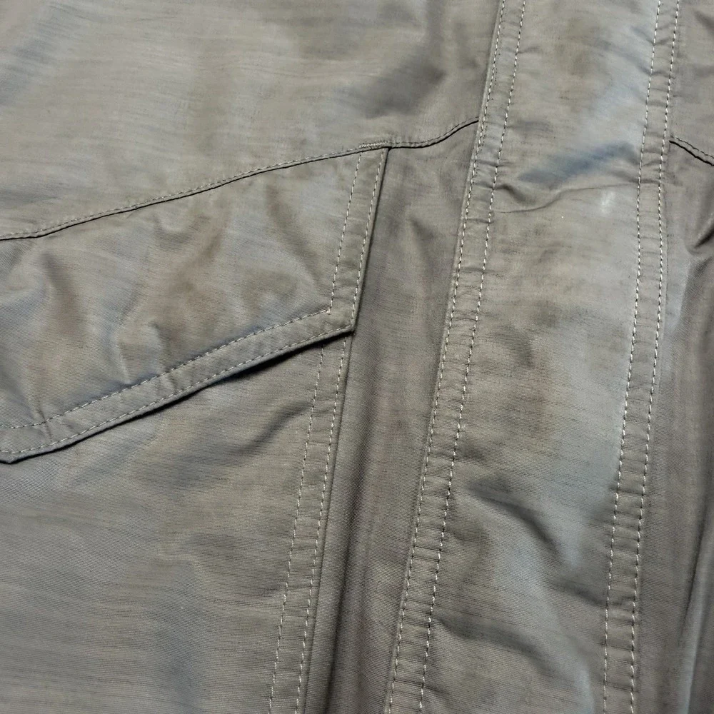 The North Face DryVent 550 Down Jacket Gray Hooded Youth M Puffer Coat